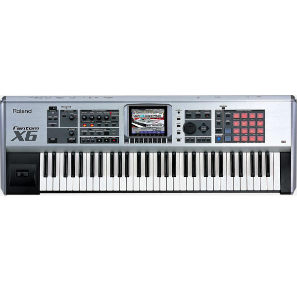 中古品】Roland /シンセイサイザー/Fantom-X6 ※キーボードスタンド付属