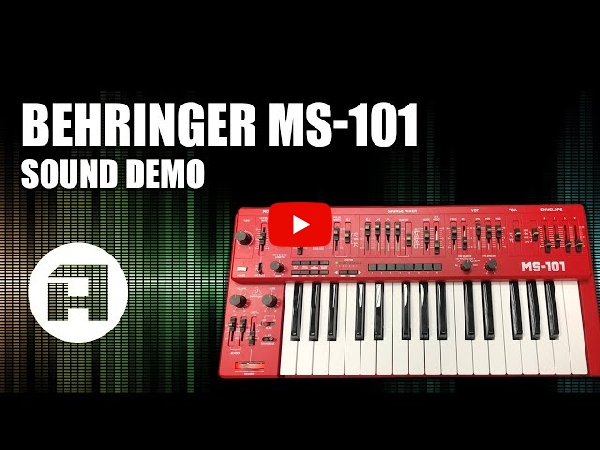 BEHRINGERのショルダーにもなるシンセサイザーMS101をご紹介いたします！