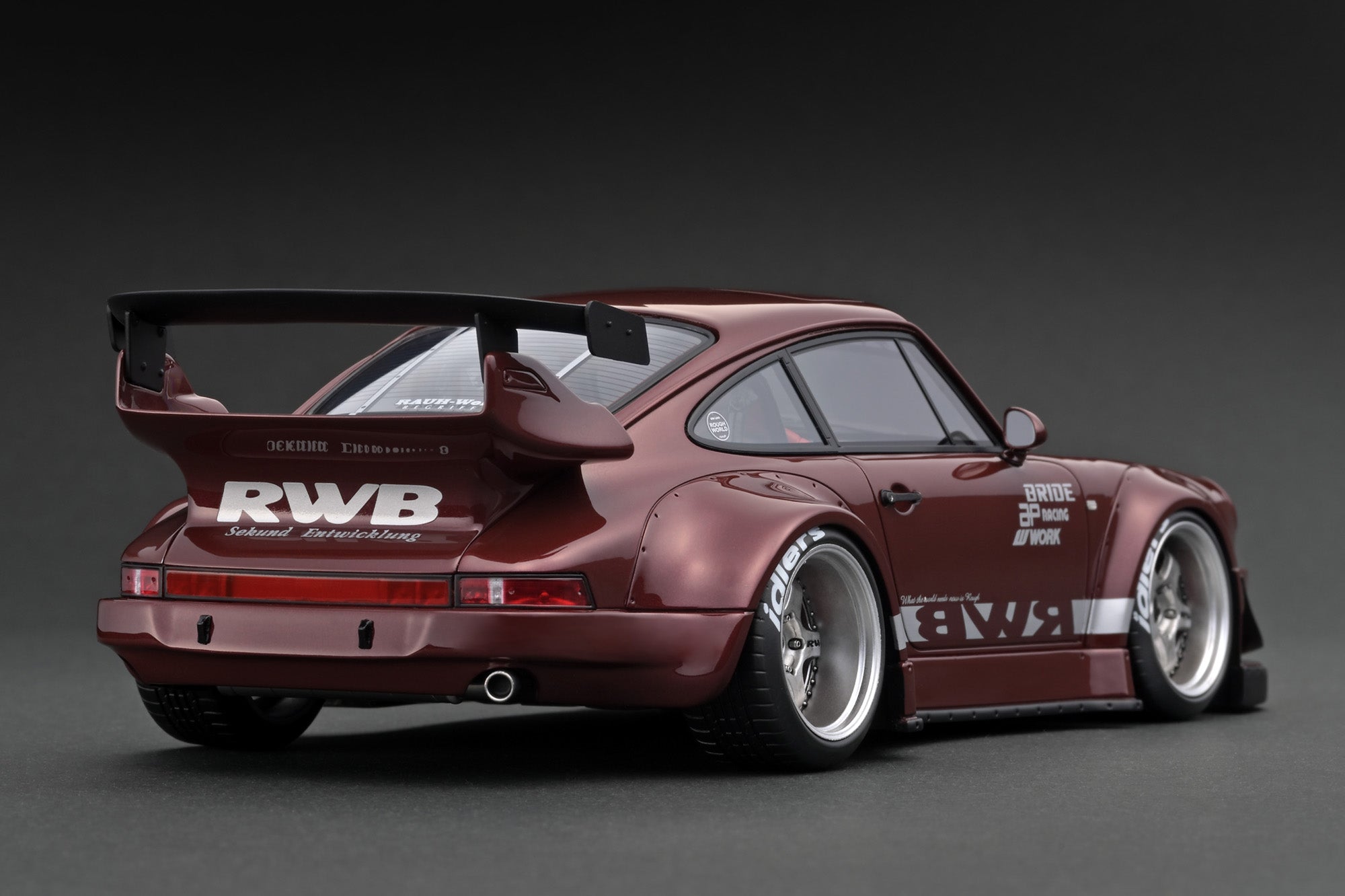 Ignition Model 1:18 Porsche 930 RWB in Dark Red – Model Cars Houston