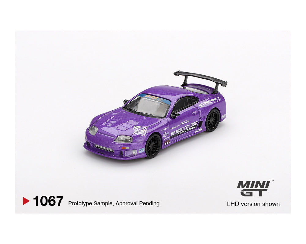 PREORDER* MINI GT 1:64 Toyota Supra (JZA80) TOP SECRET in Purple