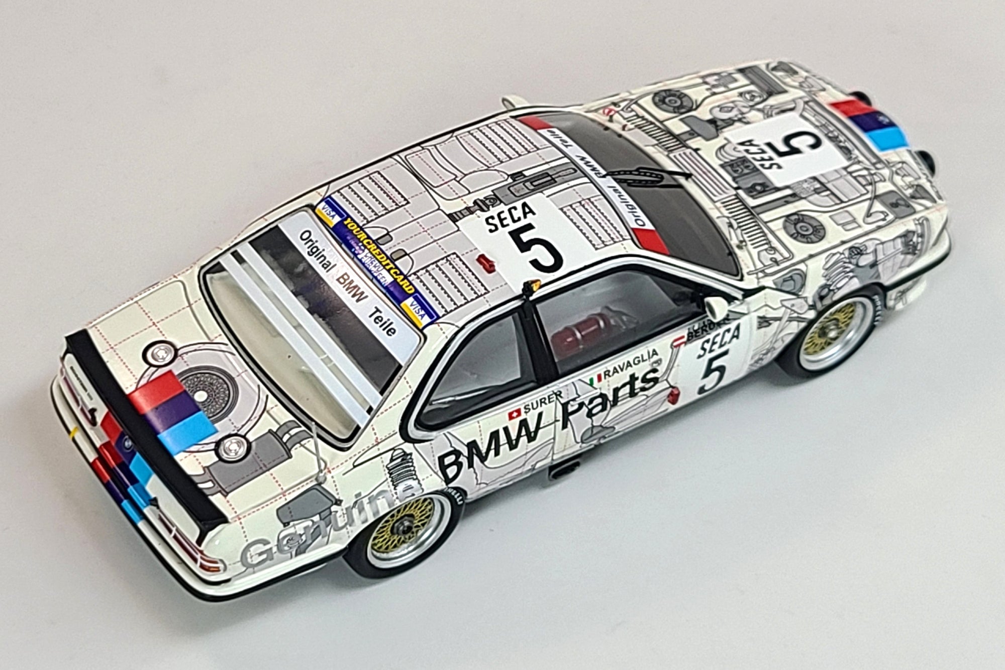 オートアート Aa 1/43 BMW 635 CSi グループA レーシング 1984 #6 68446 1⁄