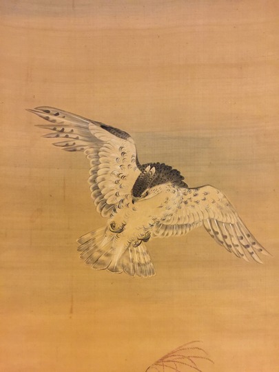 斉藤秋圃 鷹鶉図｜古美術・掛け軸の販売・買取・鑑定-松本松栄堂
