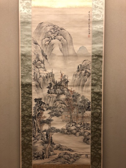 野呂介石 浅峰山水図｜古美術・掛け軸の販売・買取・鑑定-松本松栄堂