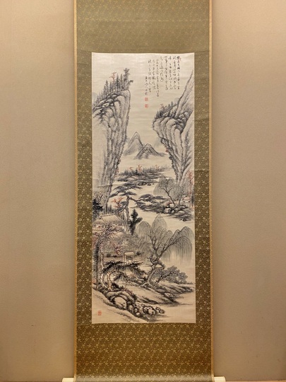 田能村直入 秋景漁舟｜古美術・掛け軸の販売・買取・鑑定-松本松栄堂