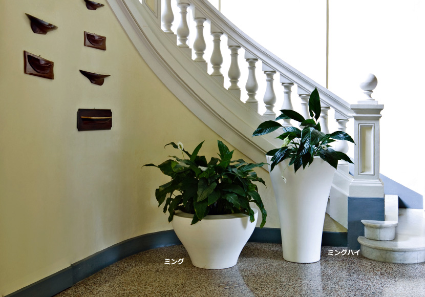 樹脂製デザインプランター【ミングハイ】プラスチック | 植木鉢 | セラ