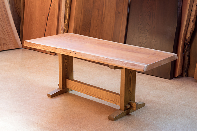 天然木 神奈川県 海老名店展示 カヤ材 一枚板 テーブル用天板 セール