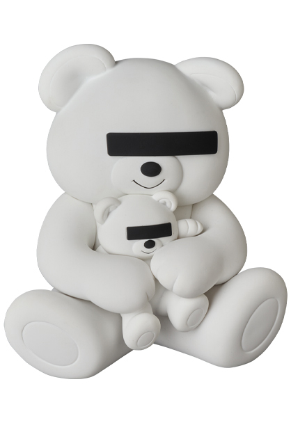 MEDICOM TOY - VCD UNDERCOVER BEAR WHITE/BLACK