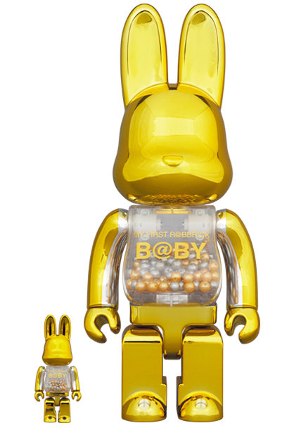 MY FIRST R@BBRICK B@BY100％&400％GOLDVer. -フィアット500 前期 マク