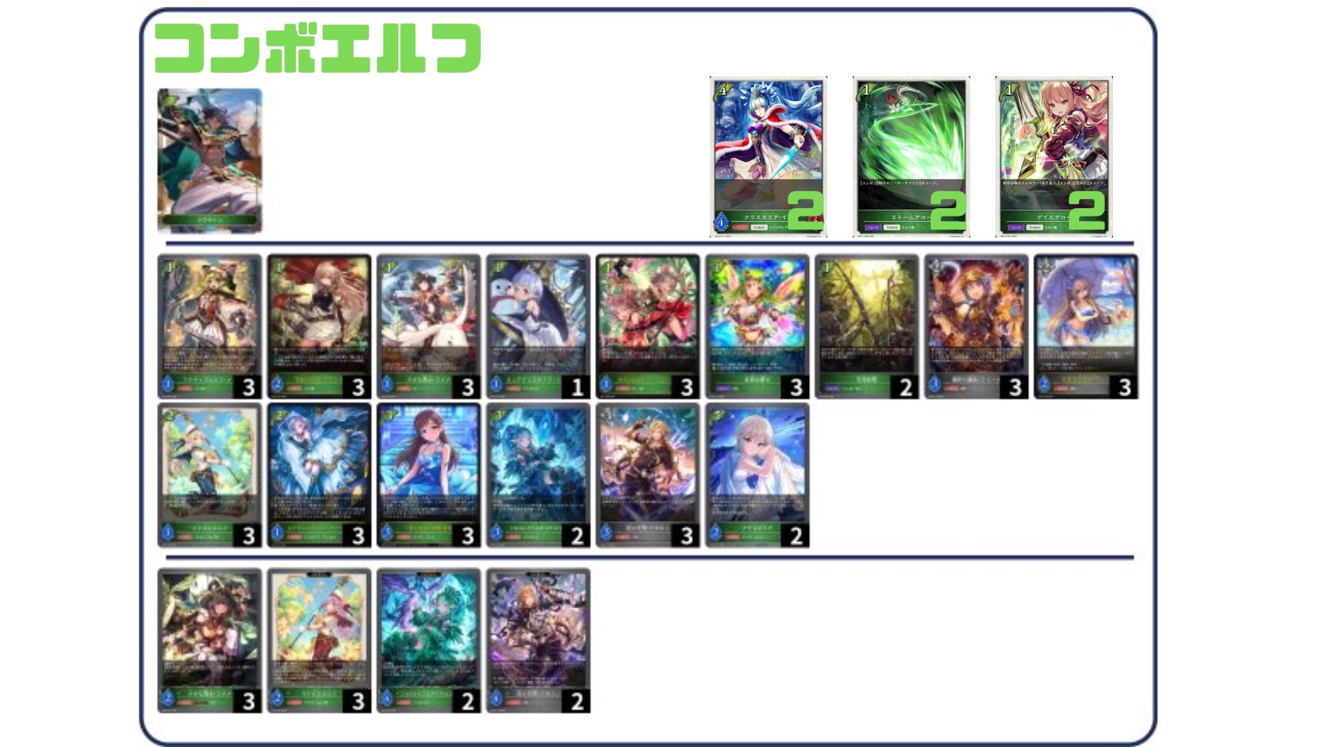 デッキ販売】コンボエルフ 販売ページ｜シャドバ通販｜高価買取も実施