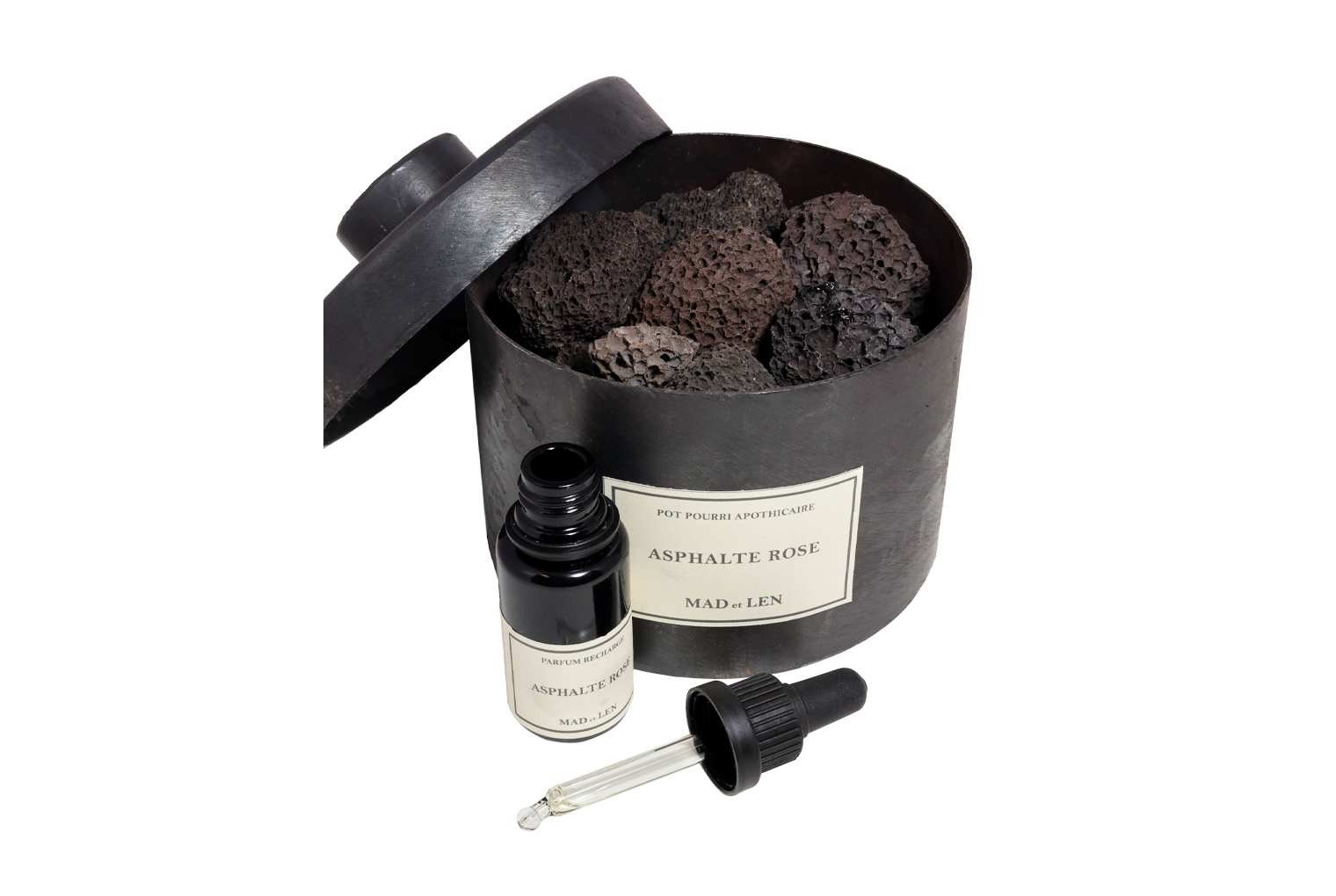 Mad et Len Lava Rock Pot Pourri Asphalte Rose | Mignon Faget
