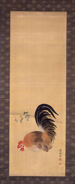 鶏図双幅（円山応挙筆） - MIHO MUSEUM