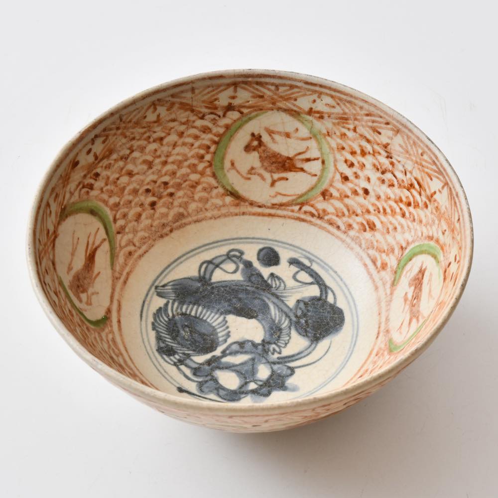 中国 明代 赤絵大鉢 ｜ みんげい おくむら （日本と世界の民芸）