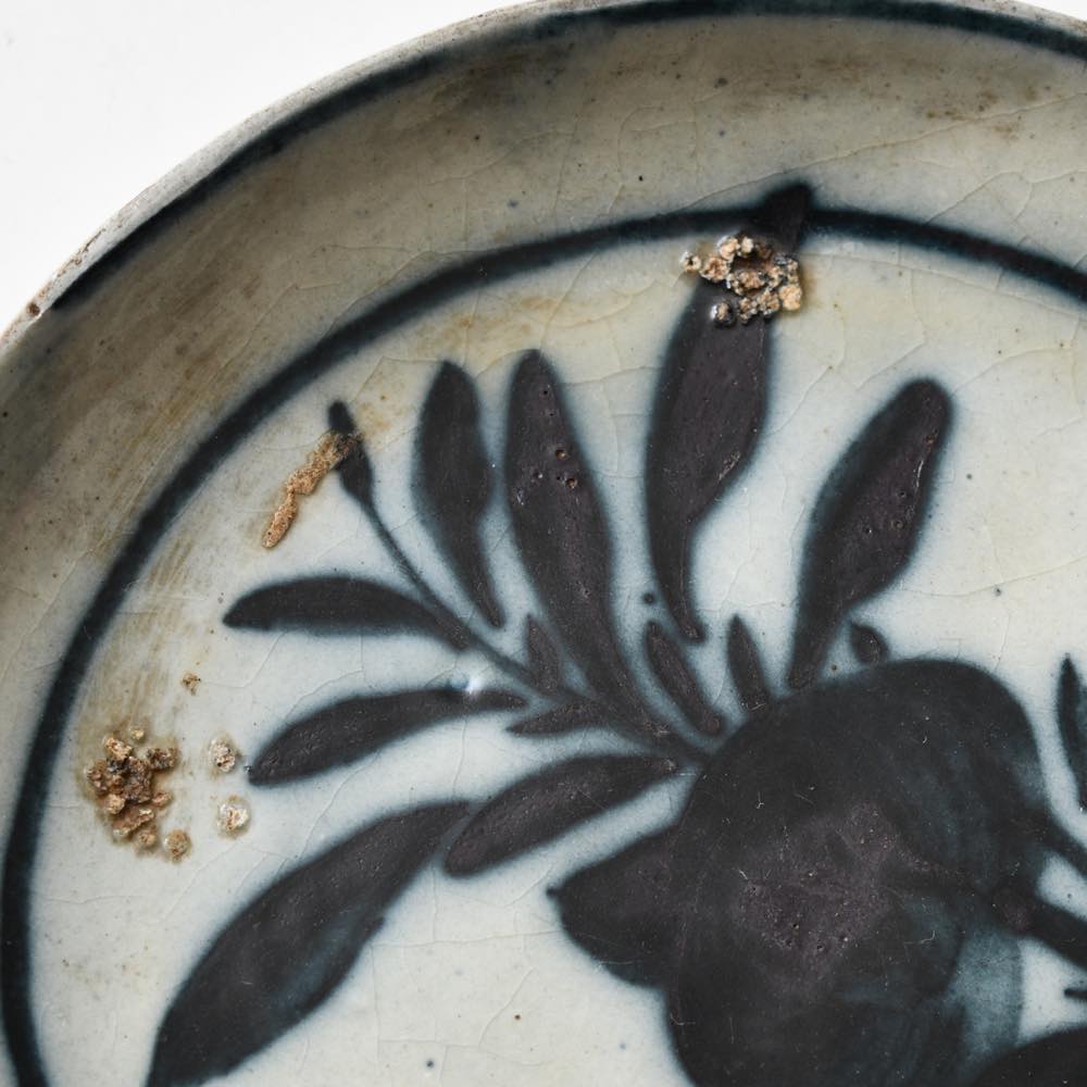 中国 磁州窯 青花 五寸皿 ｜ みんげい おくむら （日本と世界の民芸）