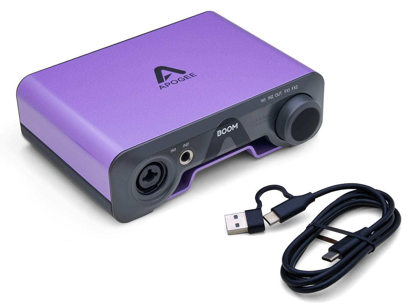 ApogeeがDSP FX内蔵オーディオインターフェイスBOOMを発売！高品位な
