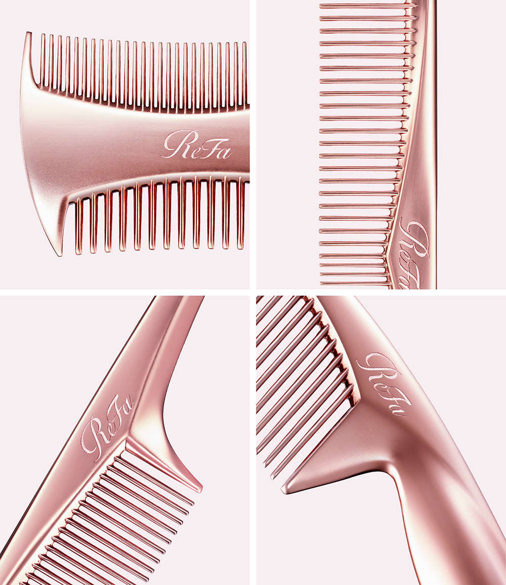 髪、つややかに、心まで整える。感性を満たすエアリーコーミング。ReFa