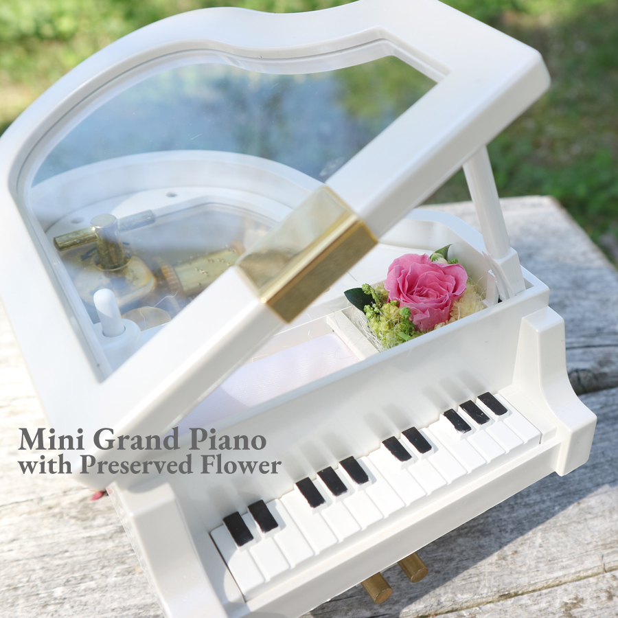 18弁】ミニグランドピアノ オルゴール プレゼント 曲選べる ｜株式会社
