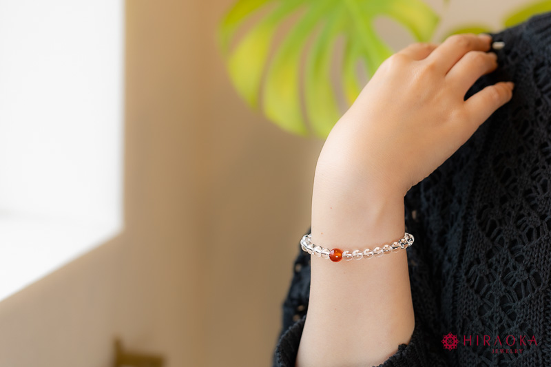 誕生石パワーストーンブレスレット 7月カーネリアン 通販