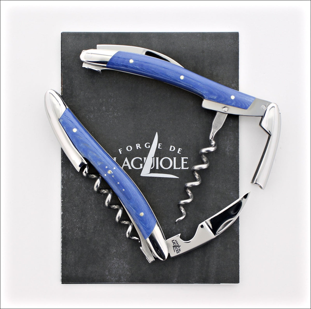 Forge de Laguiole Corkscrew Compressed Fabric - Blue - Laguiole
