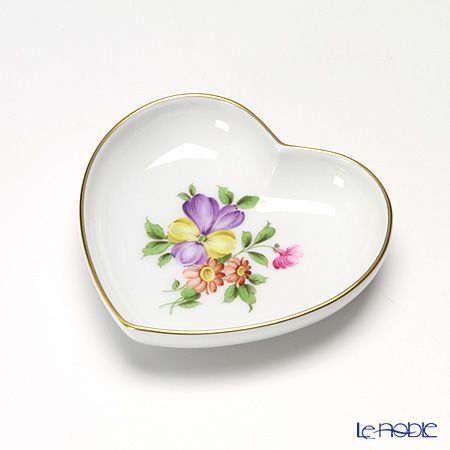 新品アウガルテン シンプルブーケ プレート19cmローズ