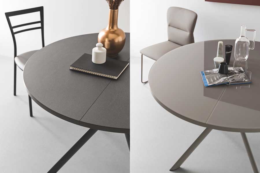 廃番】カリガリス コヌビア ジョーべ 伸長式円形ダイニングテーブル