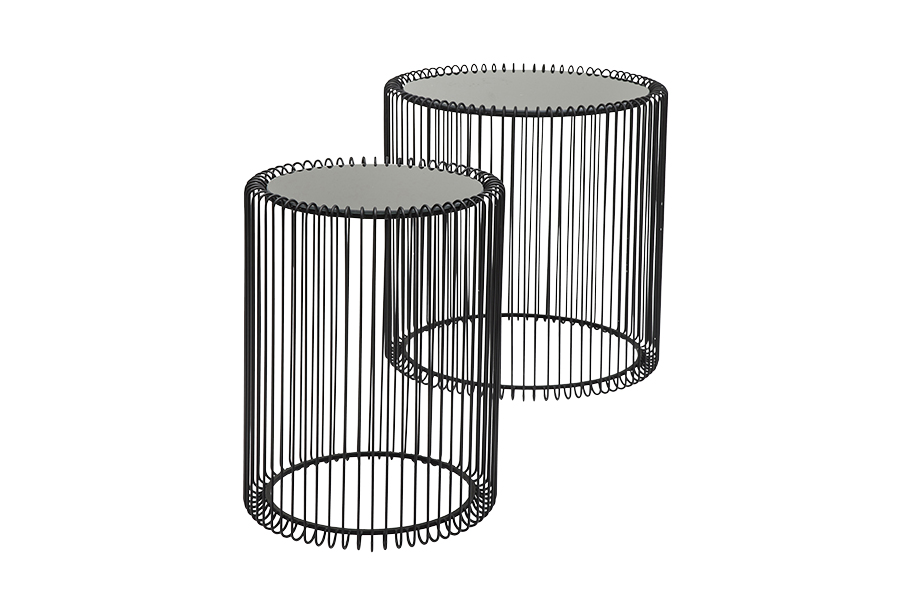 ワイヤーブラック(2/Set) サイドテーブル - サイドテーブルの通販