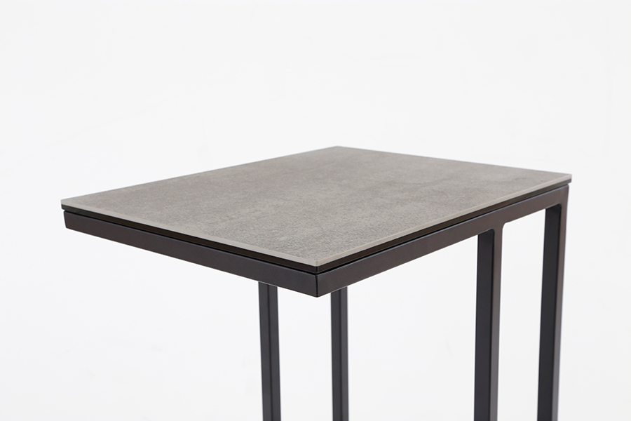 セラミック天板 サイドテーブル （アッシュグレイ） - サイドテーブル