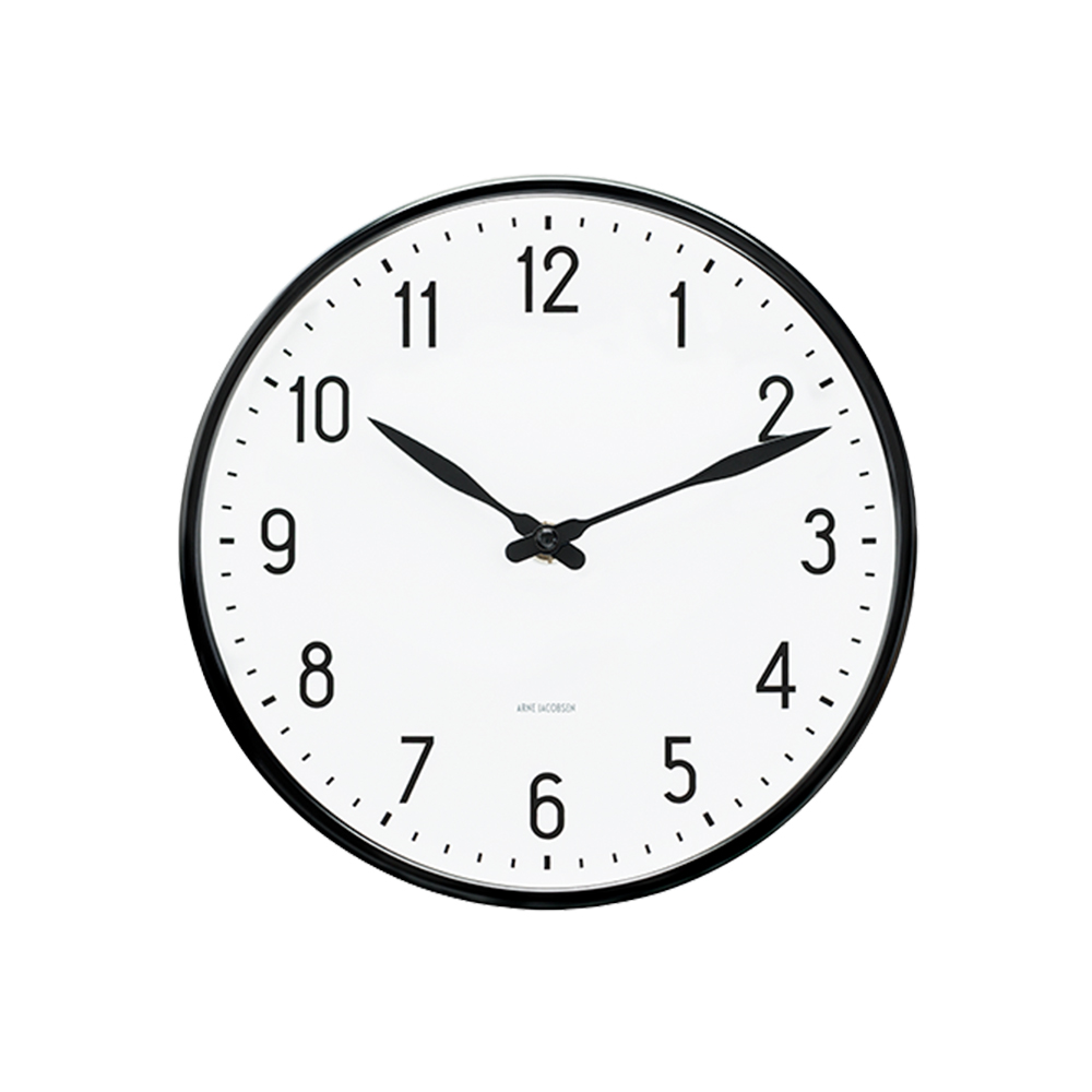アルネ ヤコブセン ウォールクロック ステーション STATION / φ21cm