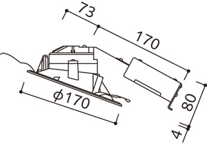 ODELIC オーデリック ダウンライト OD261871R | 商品紹介 | 照明器具の
