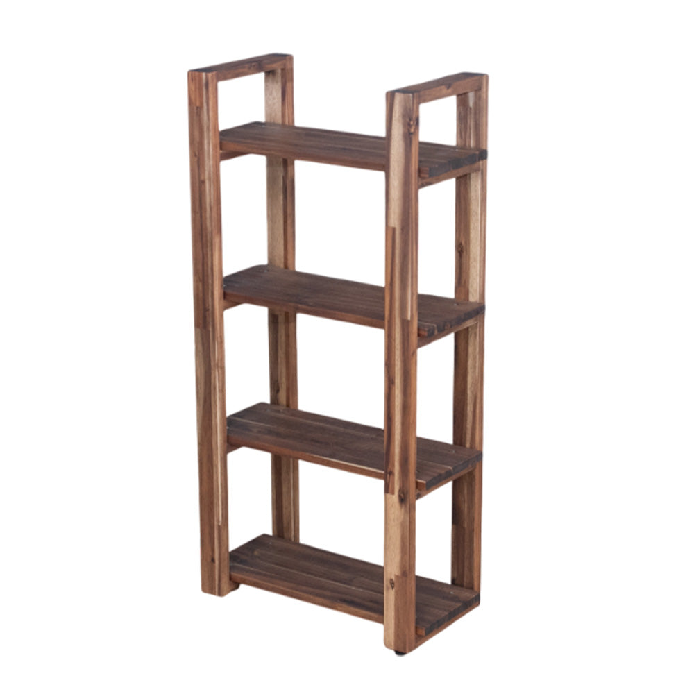 lushroom オープンラック 無垢 木製 ヒノキ アカシア ブラウン