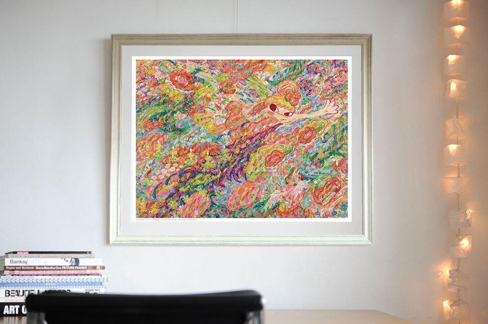 ロッカクアヤコの「CLOSE TO YOUR TREASURE」アート＆ポスターを販売