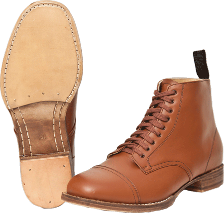 日本陸軍 将校編上靴 ミリタリーショップ 革ジャン 中田商店