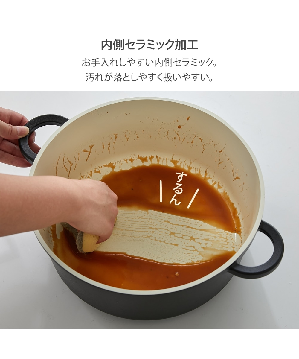 お手軽に無水調理！じっくり煮込み鍋【ガス・IH対応】 キッチン 通販
