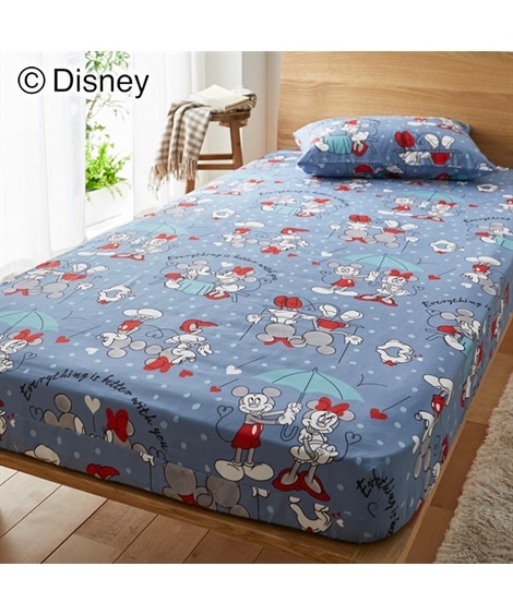 ディズニー/すっぽり包めるシーツ（ミッキー＆ミニー柄） 通販【ニッセン】