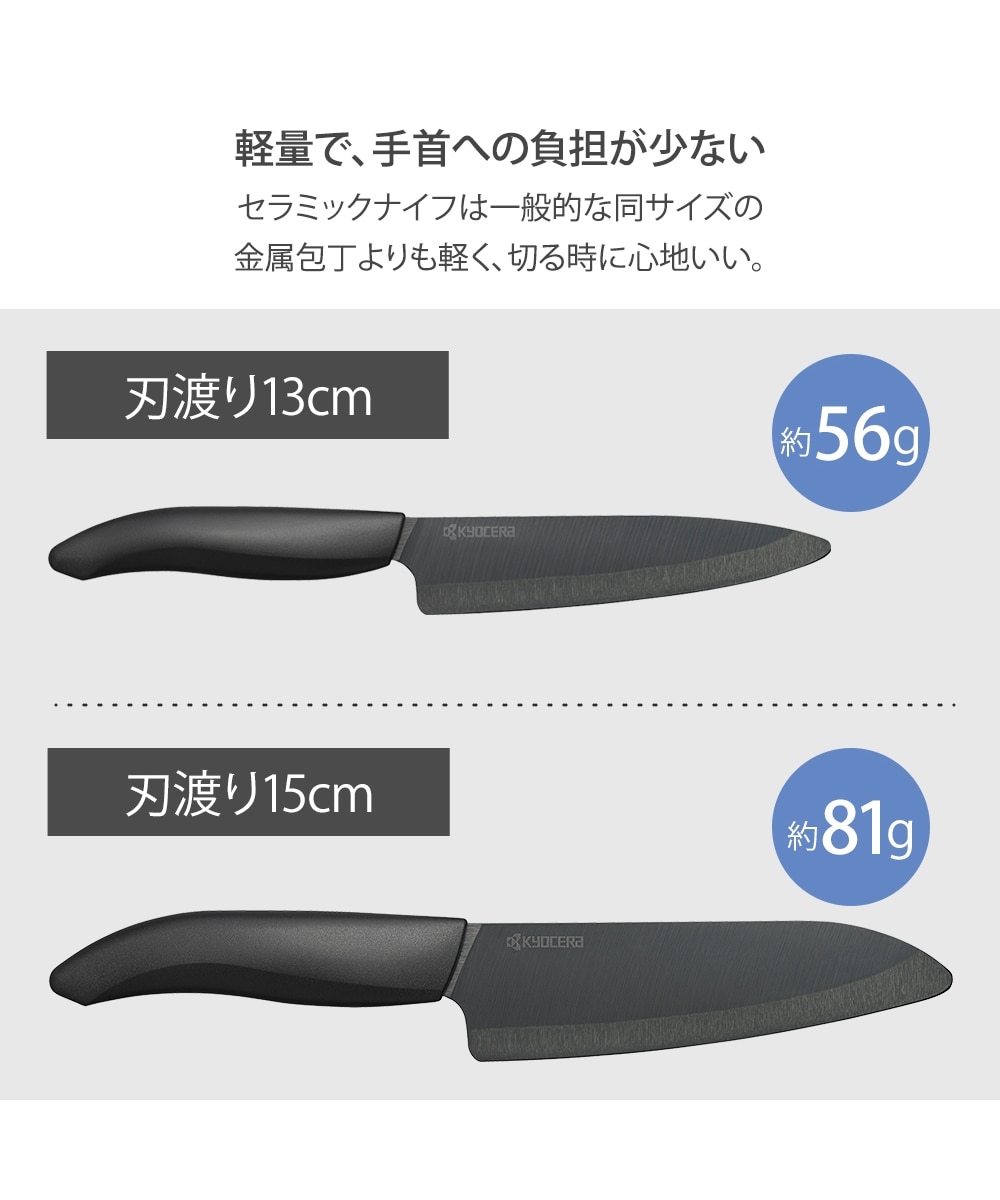 KYOCERA スーっと切れる「黒」セラミック包丁 キッチン 通販【ニッセン】