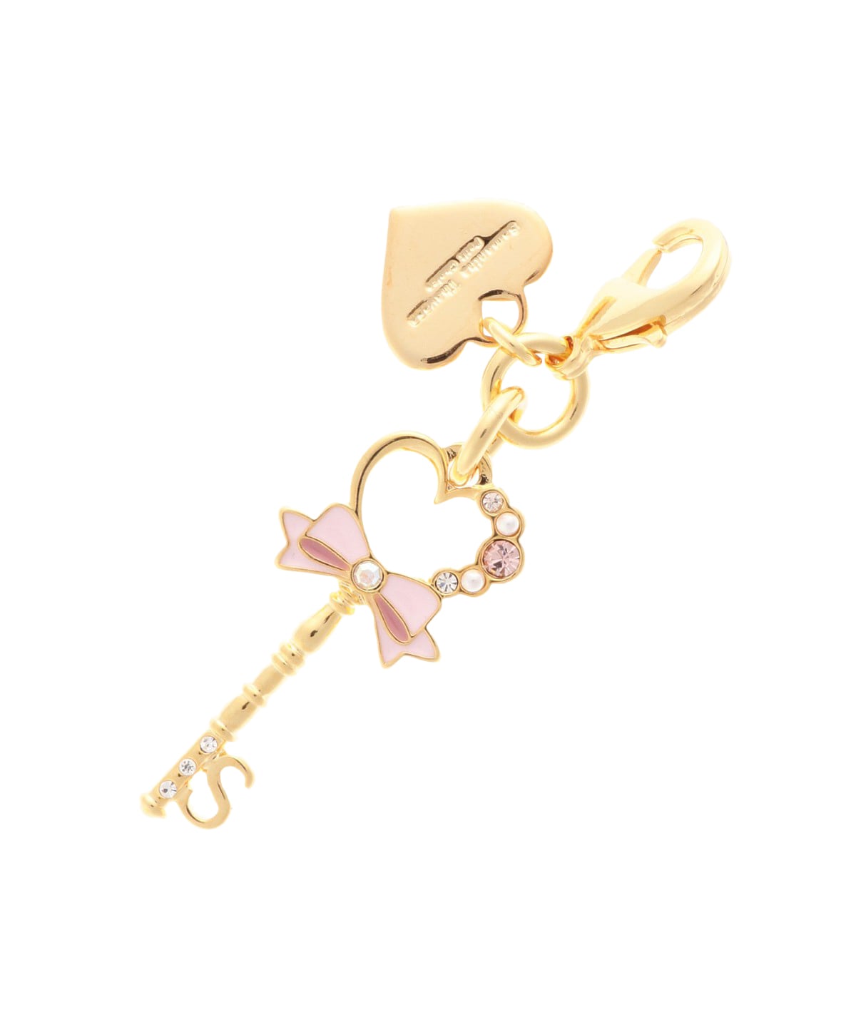 キーモチーフ イニシャルファスナーチャーム S(FREE ゴールド