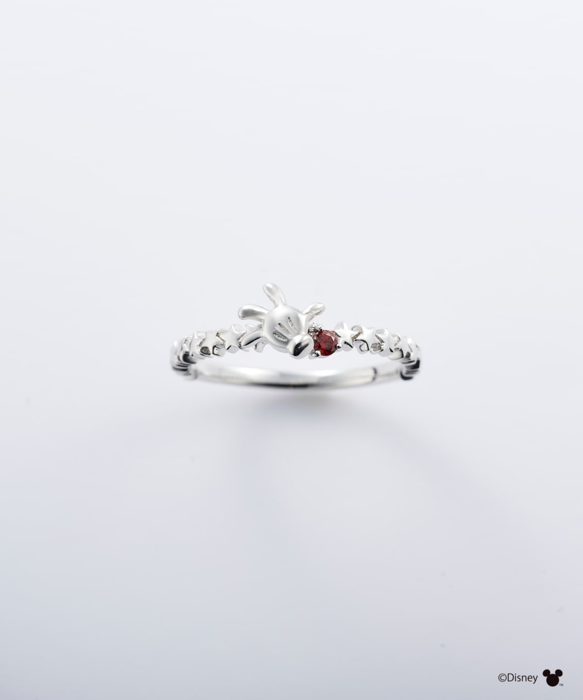 ミッキーマウス」コレクションリング(手)(9号 SILVER ロジウム