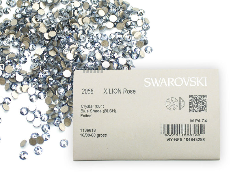 スワロフスキー クリスタルブルーシェイド-#2058 4-ラインストーン
