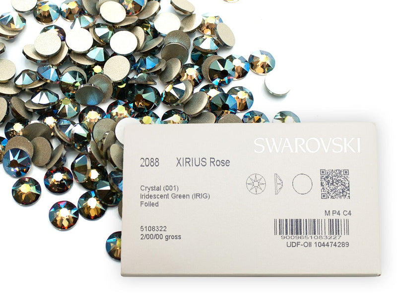 スワロフスキー クリスタルイリデッセントグリーン-#2058 4-ライン
