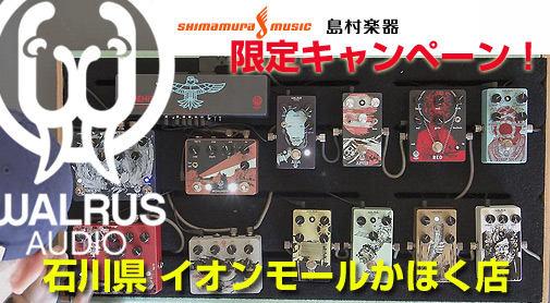 7/1(Sat)～7/23(Sun)【Walrus Audio】第2弾～洗練されしサウンド達