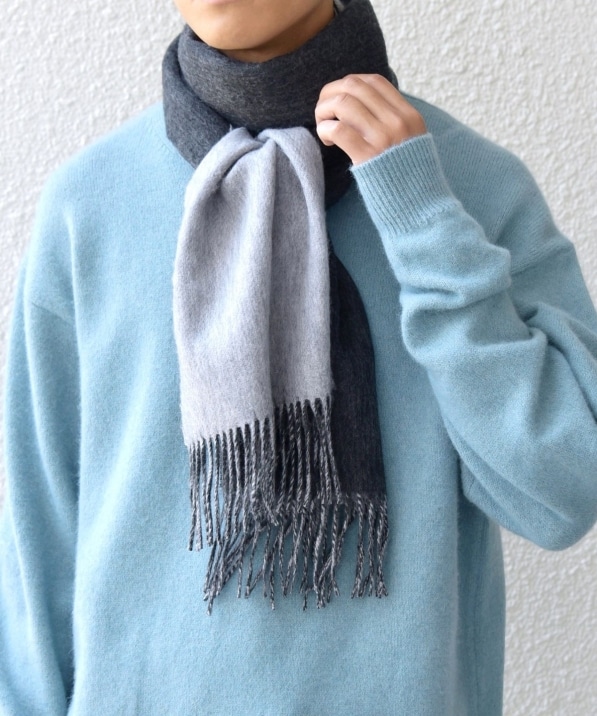 SHIPS any: サープラスヤーン ウール カシミヤ リバーシブル ソリッド