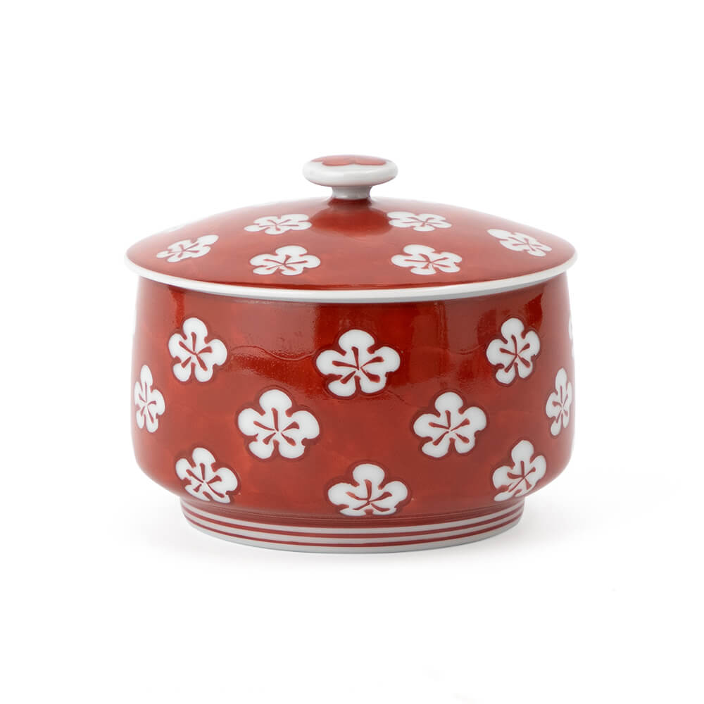 染錦水鳥図 蓋物 ｜ 有田焼の源右衛門窯公式オンラインショップ