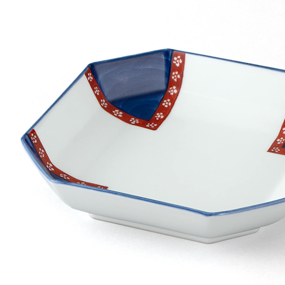 染錦梅小紋 方皿 ｜ 有田焼の源右衛門窯公式オンラインショップ