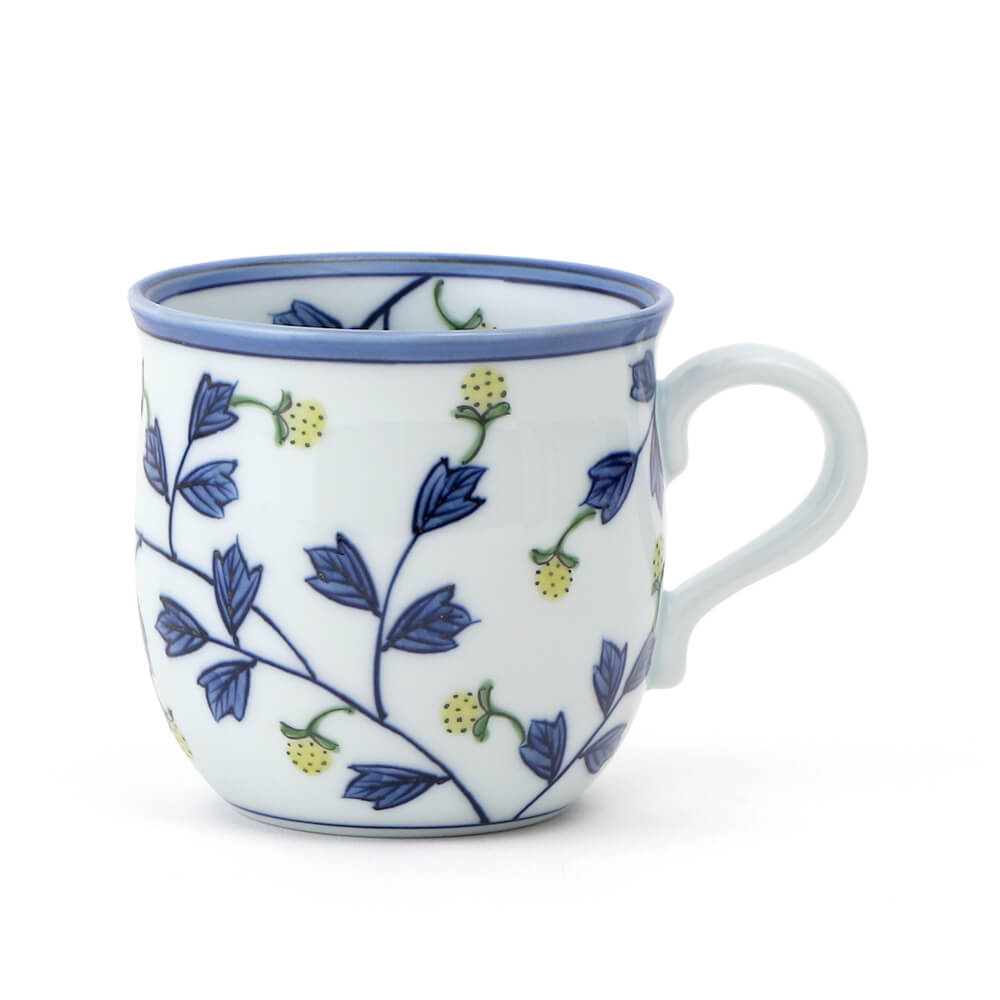 染錦苺絵（黄） 銘々方皿 ｜ 有田焼の源右衛門窯公式オンラインショップ