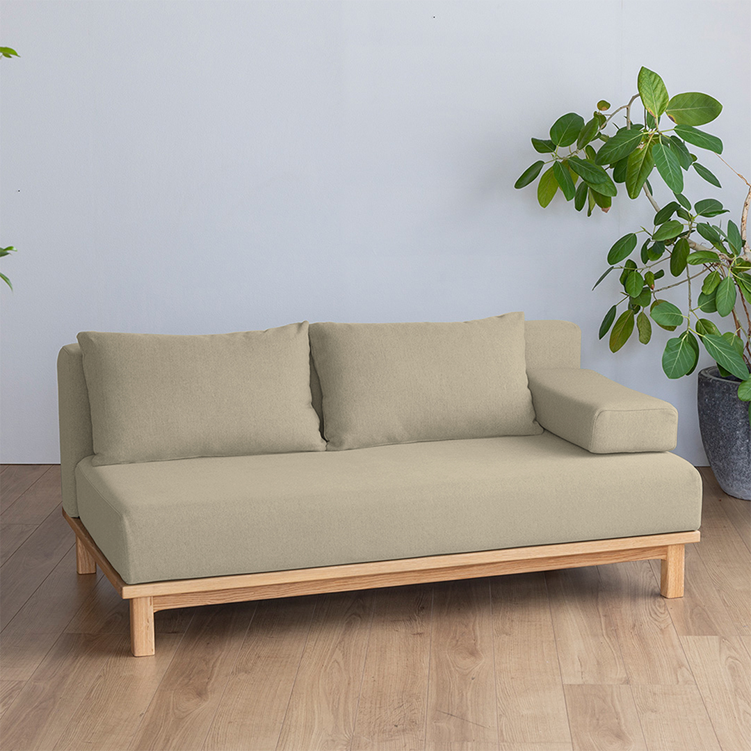 SIEVE】 レクト ユニットソファ ワイド 手洗い可能 サンドベージュ