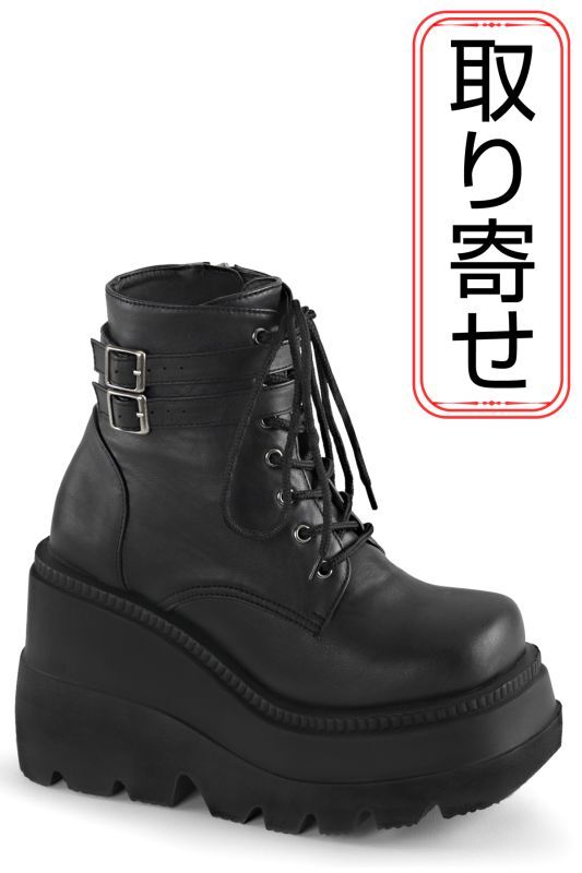 取り寄せ]SHAKER-52 / ビーガンレザー / 厚底ブーツ【DEMONIA