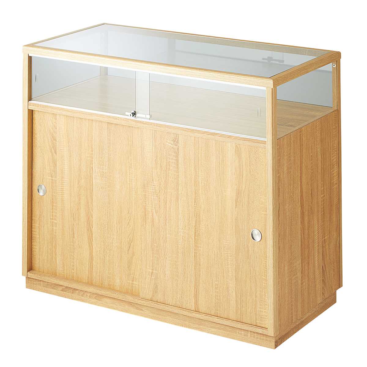 木製ショーケース スクエアタイプ〔ストエキオリジナル〕 ラスティック柄