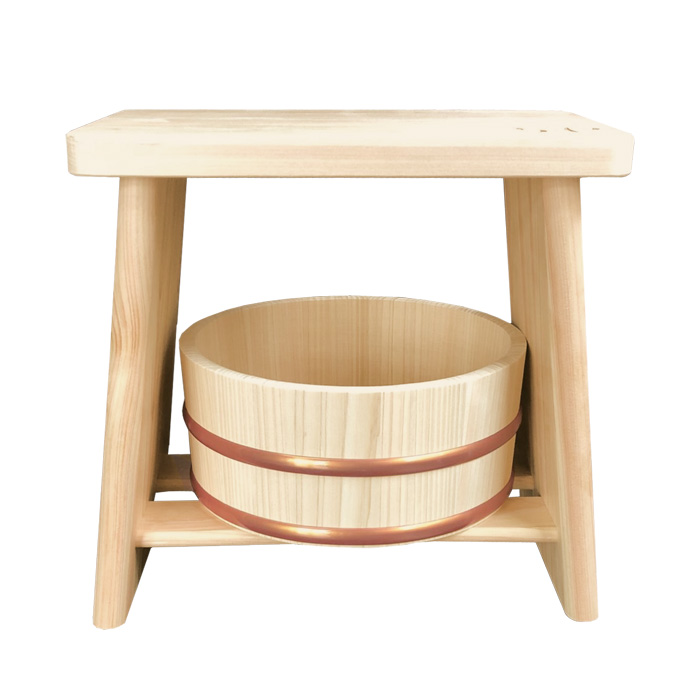 桧風呂椅子 SR-CBC010 | SunRuck