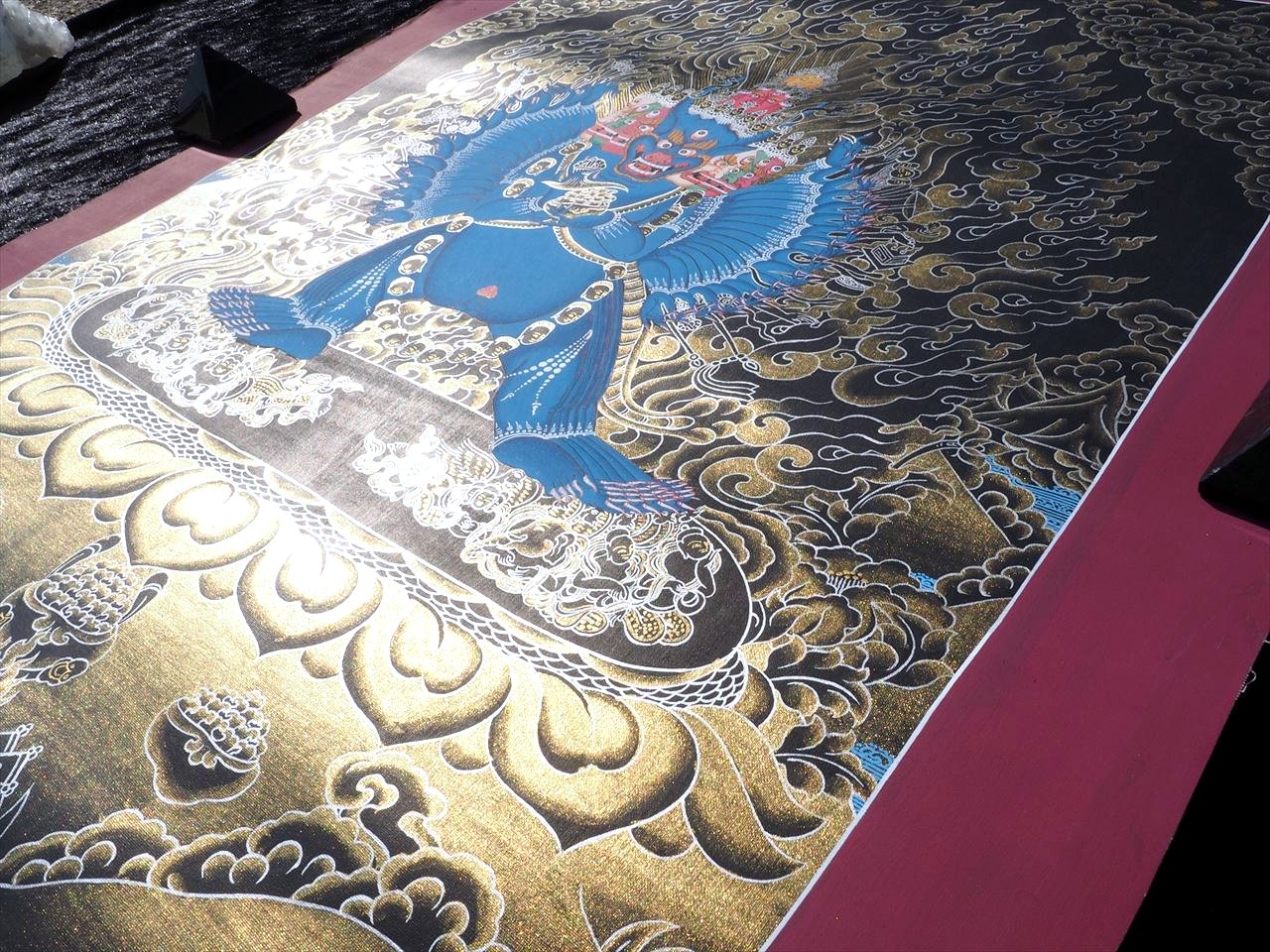 ◇現地より直送！職人による肉筆◇貴重な本物・曼荼羅（マンダラ