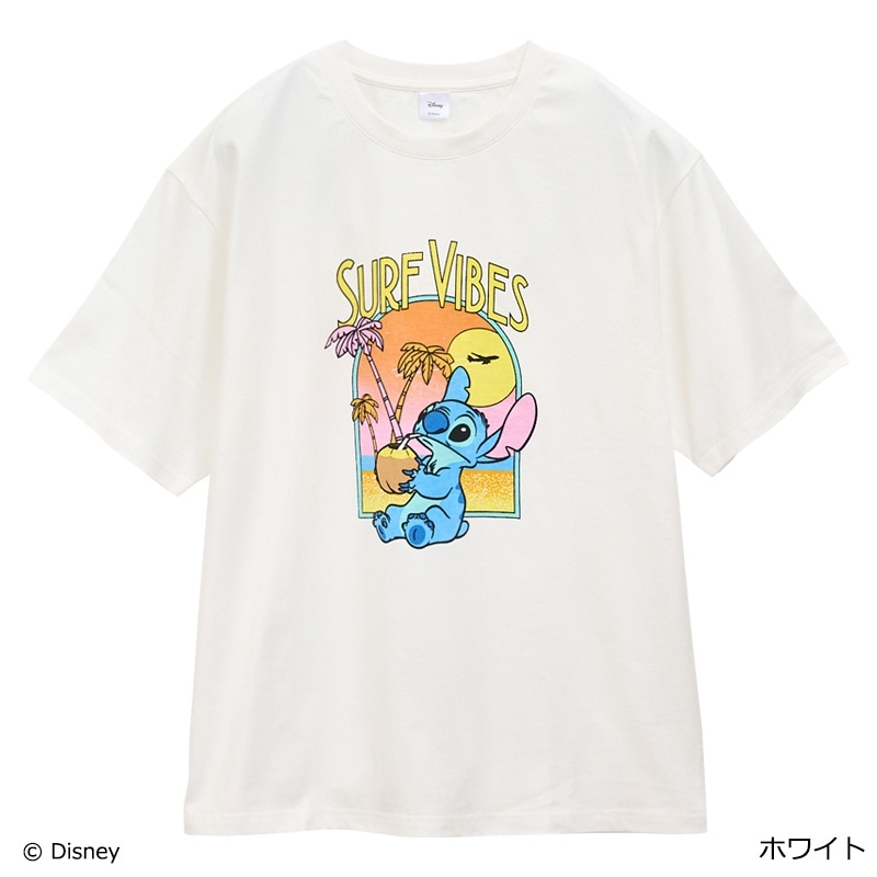 Disney(ディズニー) Stitch スティッチ/Tシャツ(アイボリー): 通常