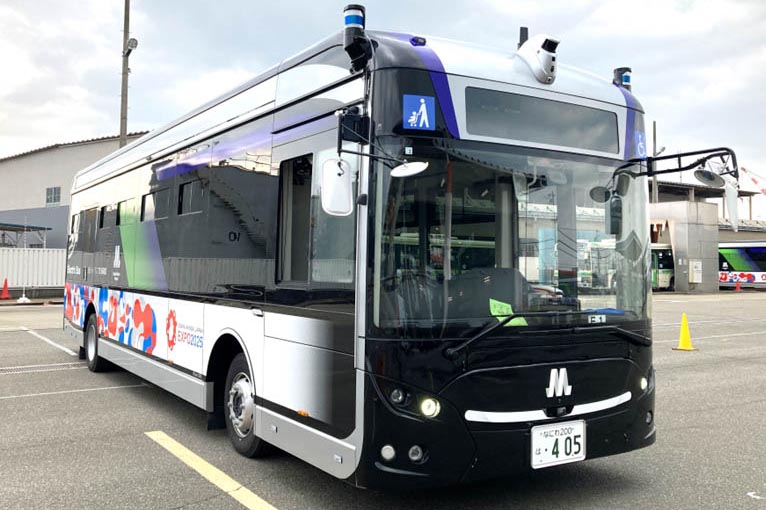 万博の一般道で国内初のレベル4自動運転バス Osaka Metro - Impress Watch
